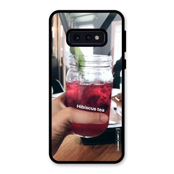 Hibiscus Tea Glass Back Case for Galaxy S10e