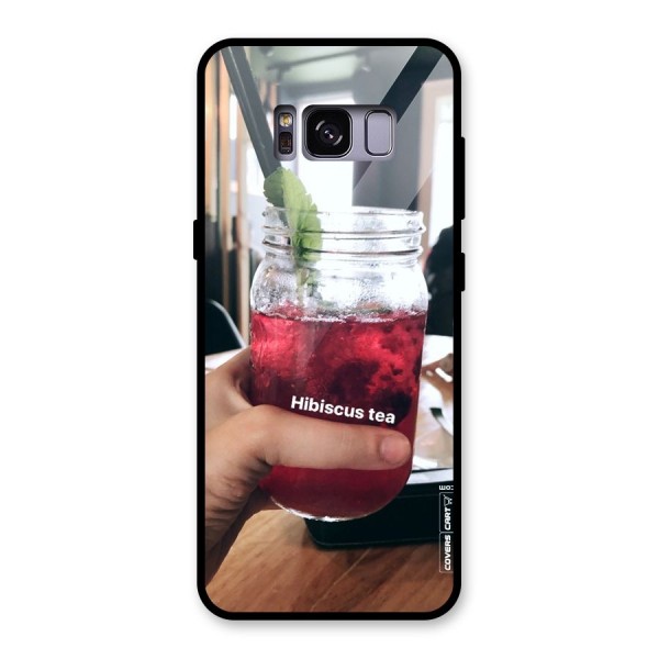 Hibiscus Tea Glass Back Case for Galaxy S8