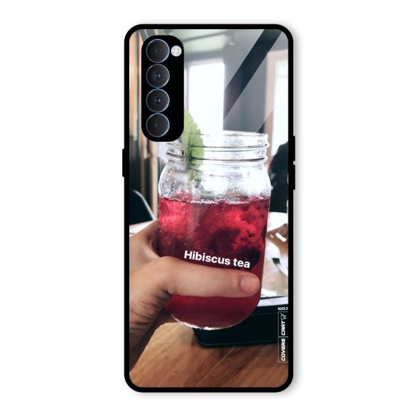 Hibiscus Tea Glass Back Case for Oppo Reno4 Pro