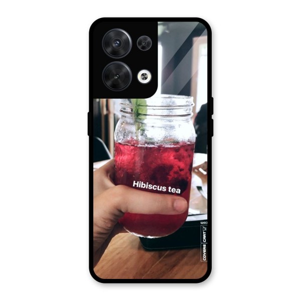 Hibiscus Tea Glass Back Case for Oppo Reno8 5G