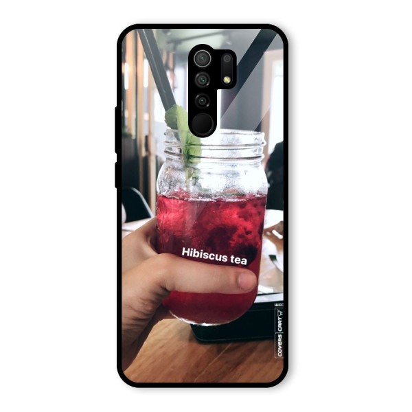 Hibiscus Tea Glass Back Case for Redmi 9 Prime