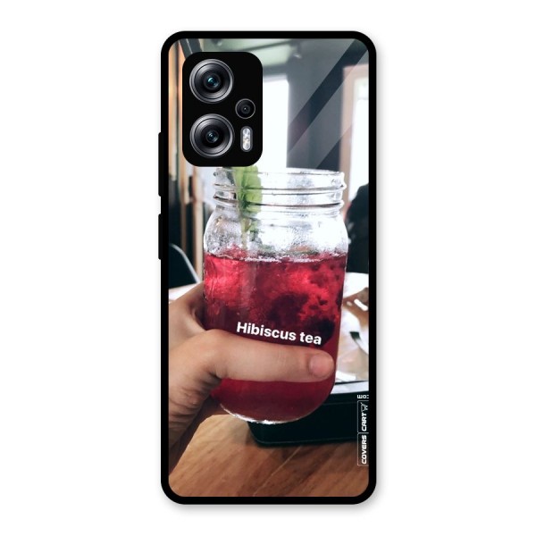 Hibiscus Tea Glass Back Case for Redmi K50i