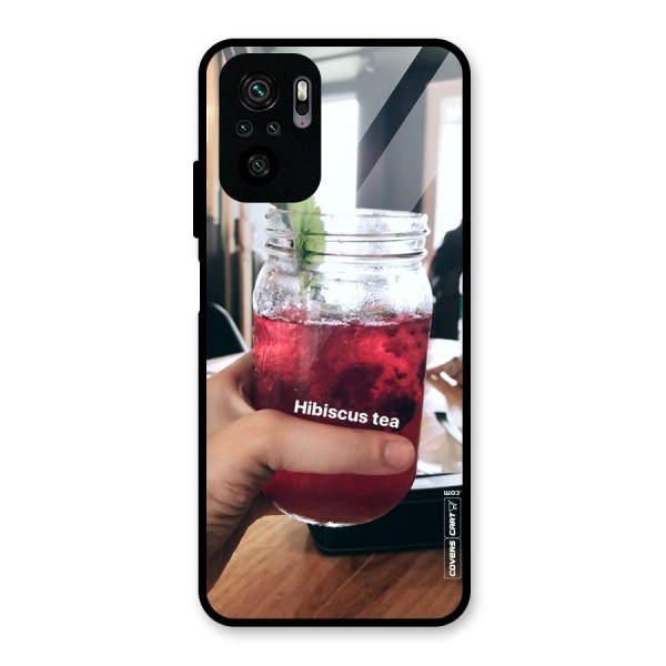 Hibiscus Tea Glass Back Case for Redmi Note 10