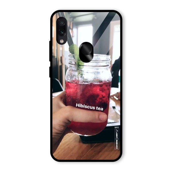 Hibiscus Tea Glass Back Case for Redmi Note 7