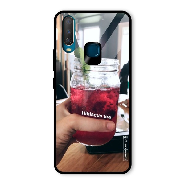 Hibiscus Tea Glass Back Case for Vivo Y12