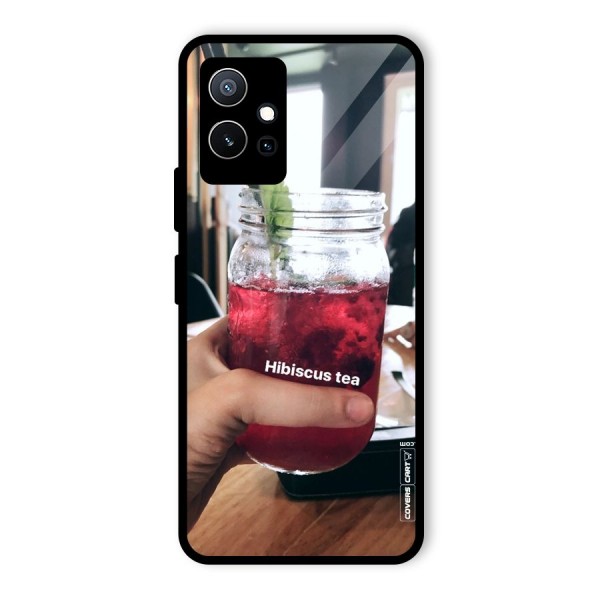 Hibiscus Tea Glass Back Case for Vivo iQOO Z6