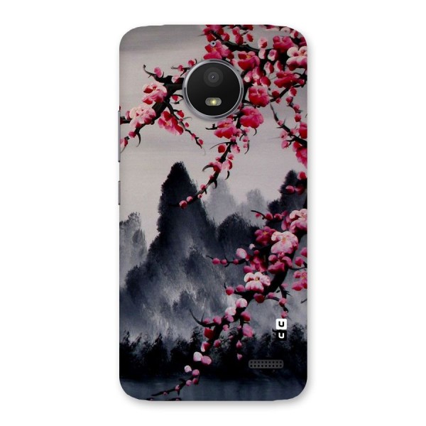 Hills And Blossoms Back Case for Moto E4