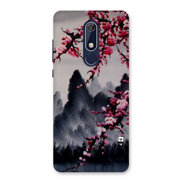 Hills And Blossoms Back Case for Nokia 5.1