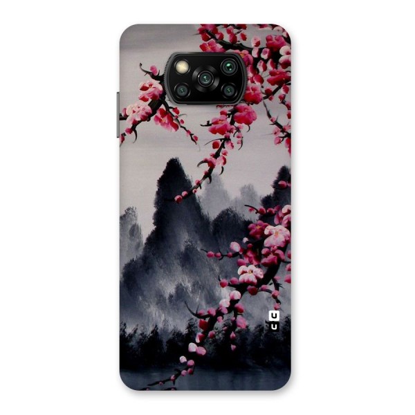 Hills And Blossoms Back Case for Poco X3