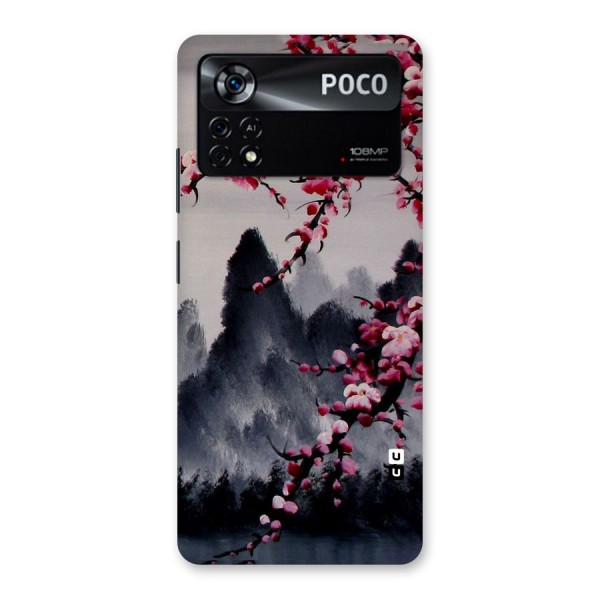 Hills And Blossoms Back Case for Poco X4 Pro 5G