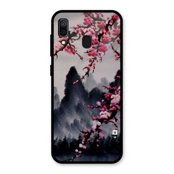 Hills And Blossoms Glass Back Case for Galaxy A30