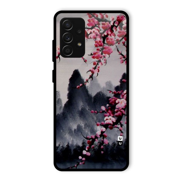 Hills And Blossoms Glass Back Case for Galaxy A53 5G