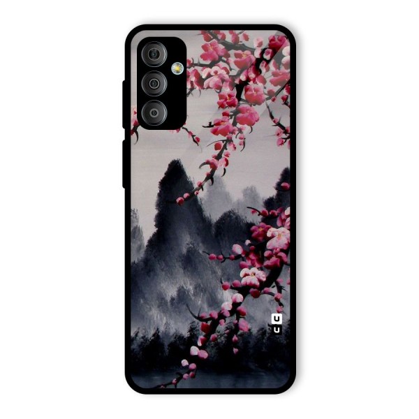 Hills And Blossoms Glass Back Case for Galaxy F23