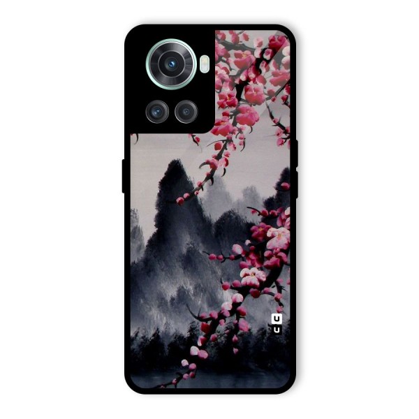Hills And Blossoms Glass Back Case for OnePlus 10R