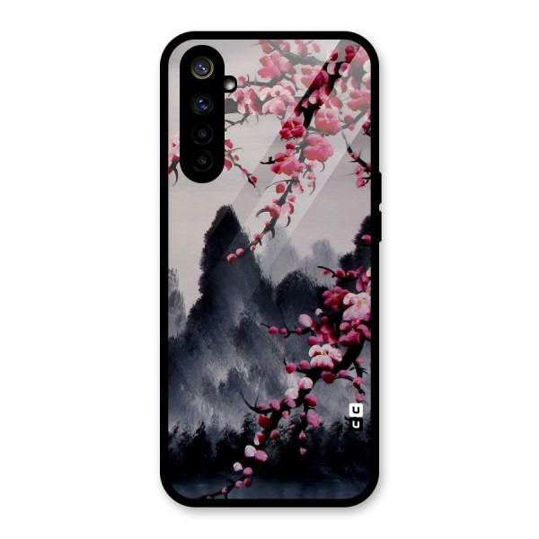 Hills And Blossoms Glass Back Case for Realme 6