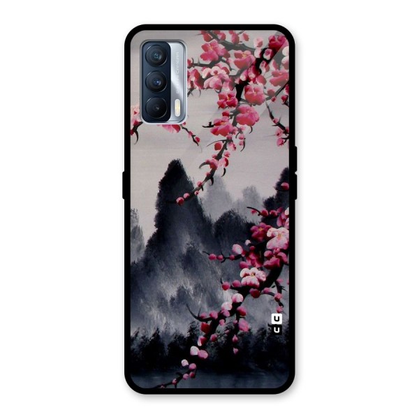 Hills And Blossoms Glass Back Case for Realme X7