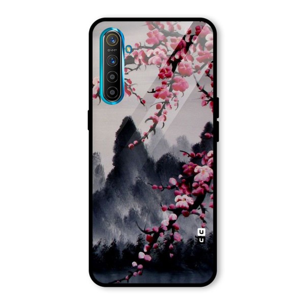 Hills And Blossoms Glass Back Case for Realme XT