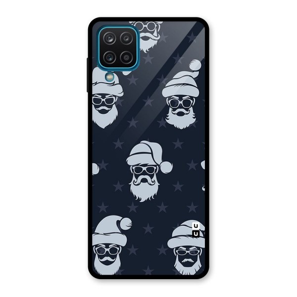 Hipster Santa Glass Back Case for Galaxy A12