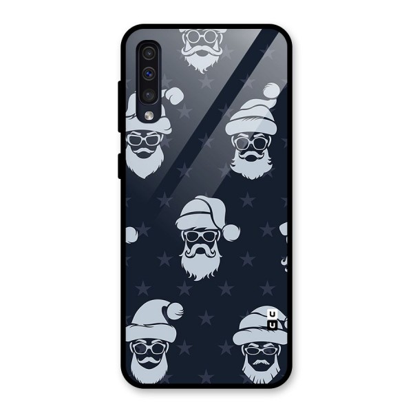 Hipster Santa Glass Back Case for Galaxy A50s