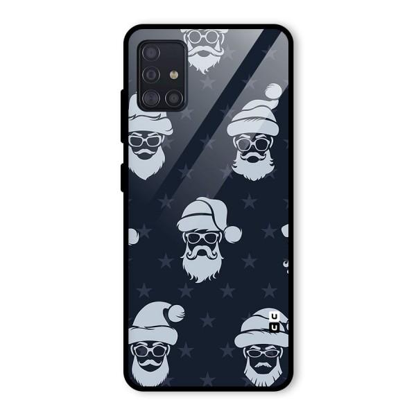 Hipster Santa Glass Back Case for Galaxy A51