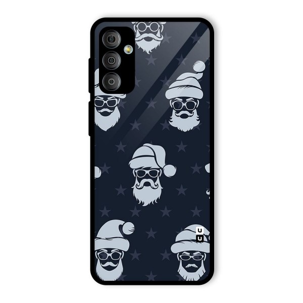 Hipster Santa Glass Back Case for Galaxy F23