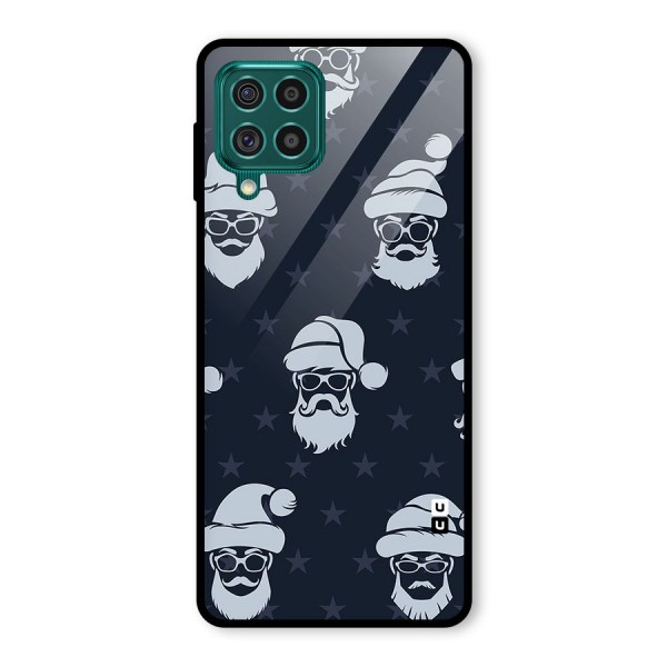 Hipster Santa Glass Back Case for Galaxy F62