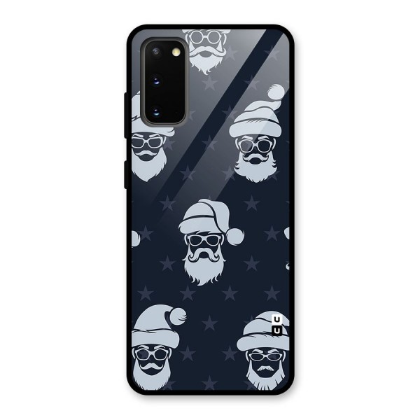 Hipster Santa Glass Back Case for Galaxy S20