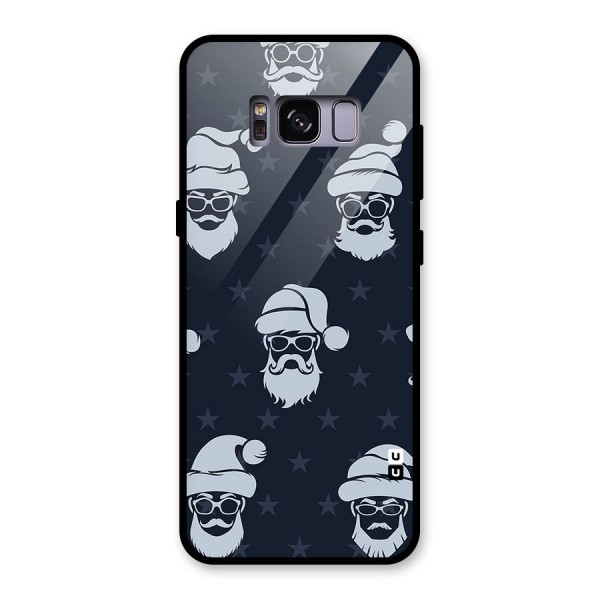 Hipster Santa Glass Back Case for Galaxy S8