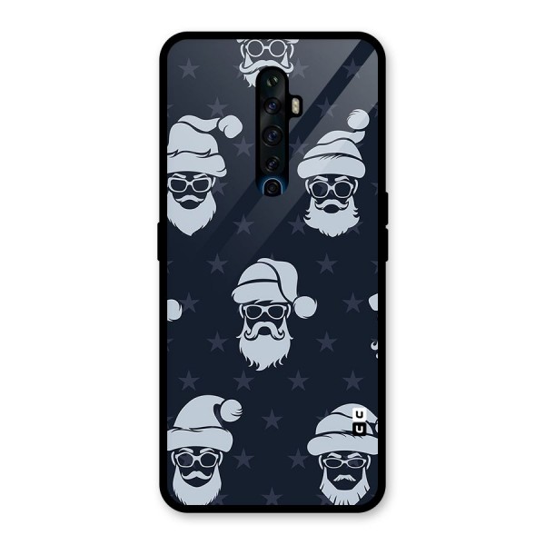 Hipster Santa Glass Back Case for Oppo Reno2 Z