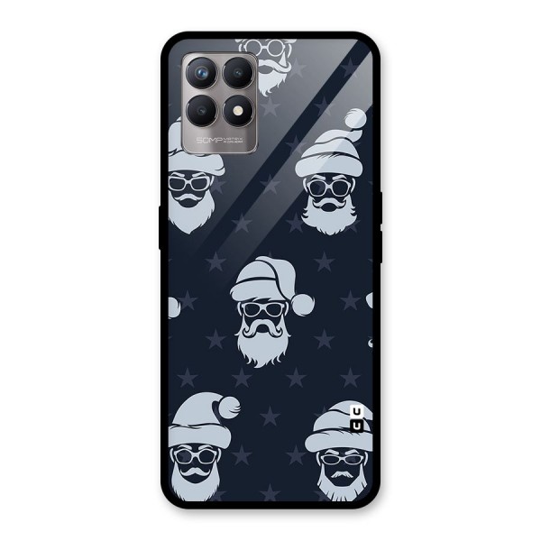 Hipster Santa Glass Back Case for Realme 8i