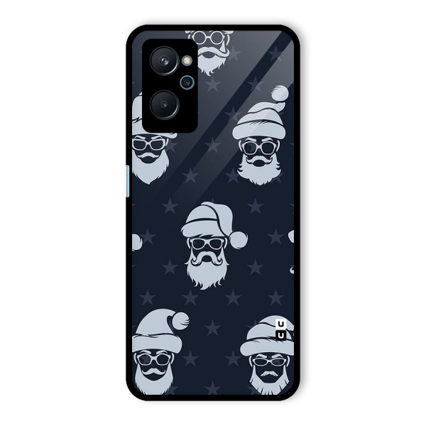 Hipster Santa Glass Back Case for Realme 9i