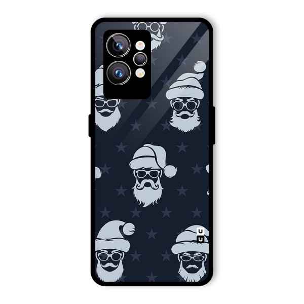 Hipster Santa Glass Back Case for Realme GT2 Pro