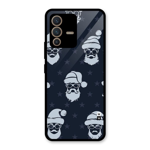 Hipster Santa Glass Back Case for Vivo V23 5G