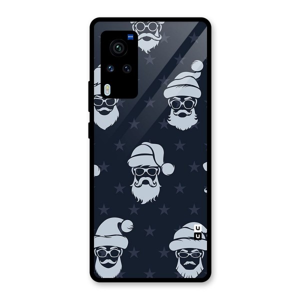 Hipster Santa Glass Back Case for Vivo X60 Pro