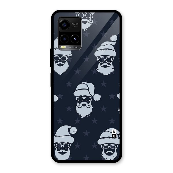 Hipster Santa Glass Back Case for Vivo Y21 2021