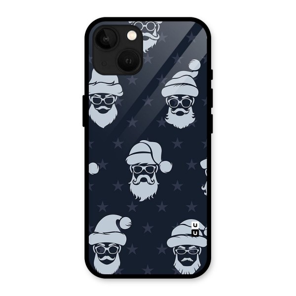 Hipster Santa Glass Back Case for iPhone 13