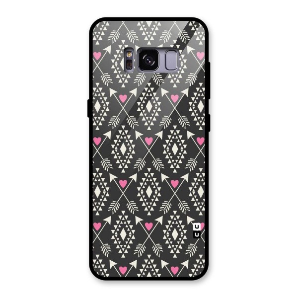 Hit Arrow Love Glass Back Case for Galaxy S8