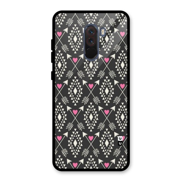 Hit Arrow Love Glass Back Case for Poco F1