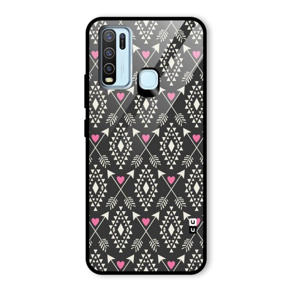 Hit Arrow Love Glass Back Case for Vivo Y30