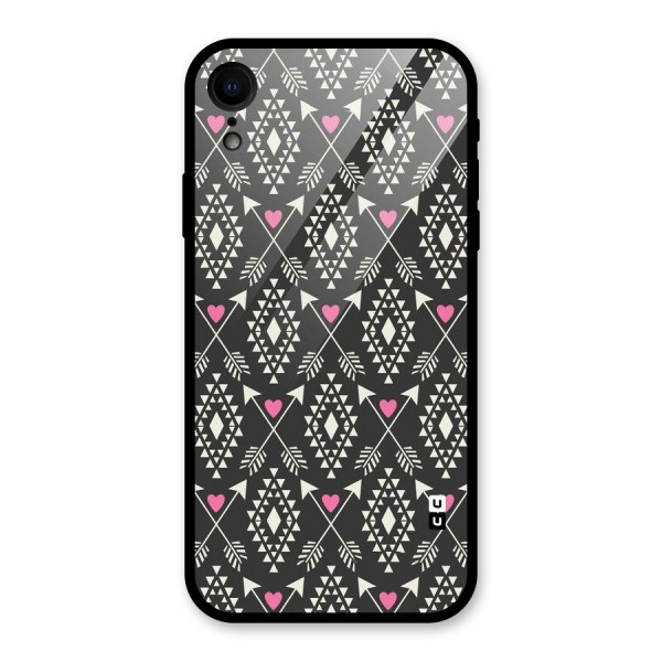 Hit Arrow Love Glass Back Case for XR