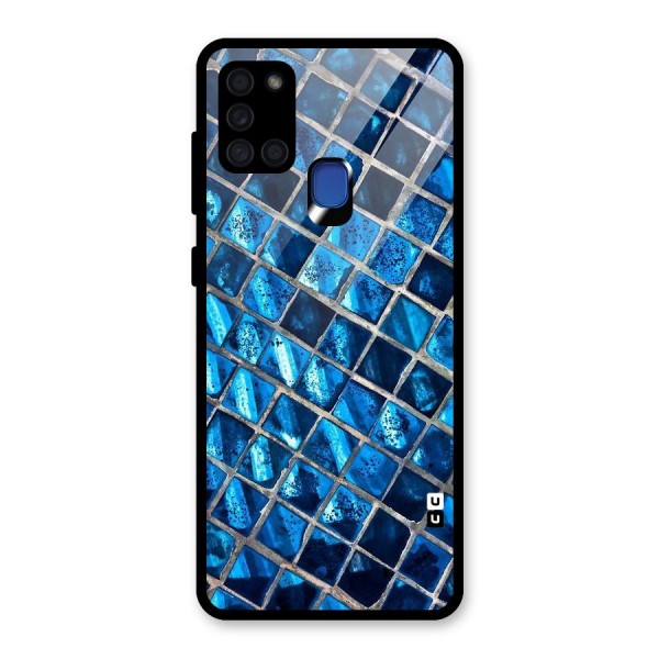 Home Tiles Design Glass Back Case for Galaxy A21s