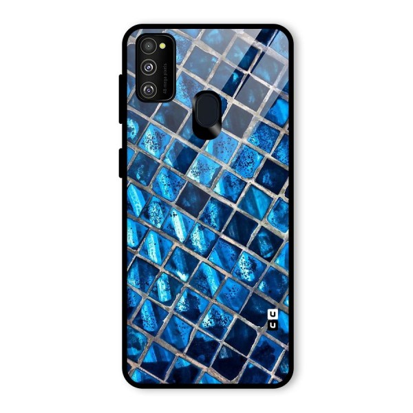 Home Tiles Design Glass Back Case for Galaxy M21