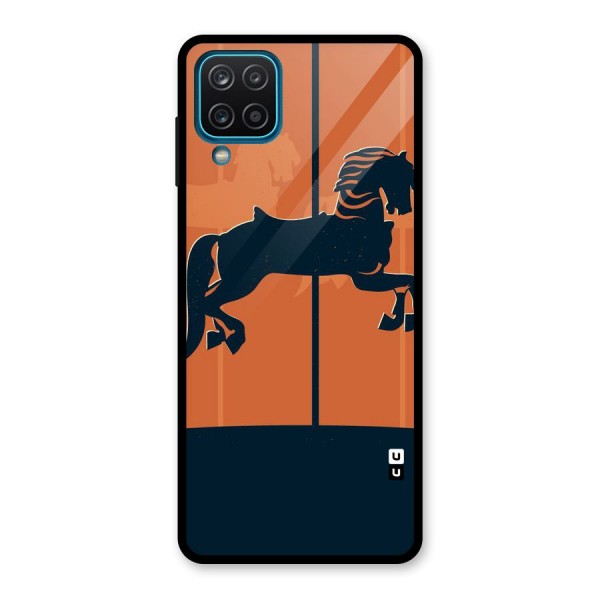 Horse Glass Back Case for Galaxy A12