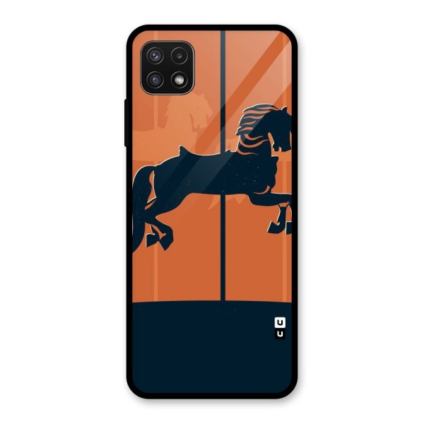 Horse Glass Back Case for Galaxy A22 5G