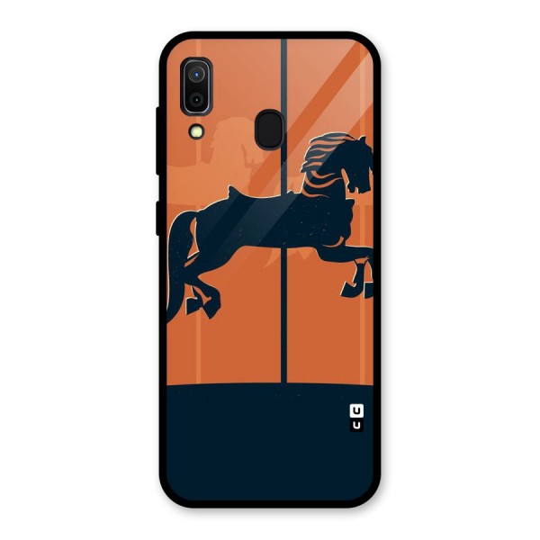 Horse Glass Back Case for Galaxy A30