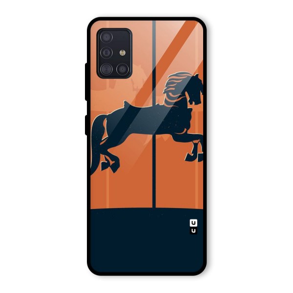 Horse Glass Back Case for Galaxy A51