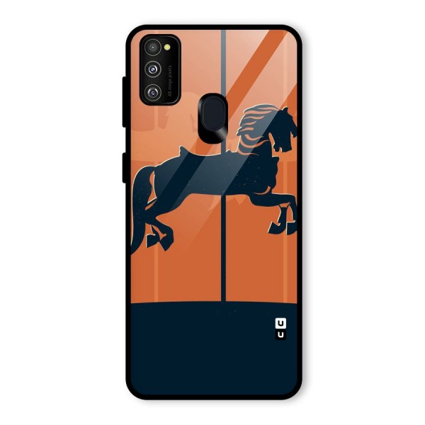 Horse Glass Back Case for Galaxy M21