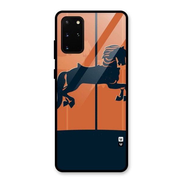 Horse Glass Back Case for Galaxy S20 Plus