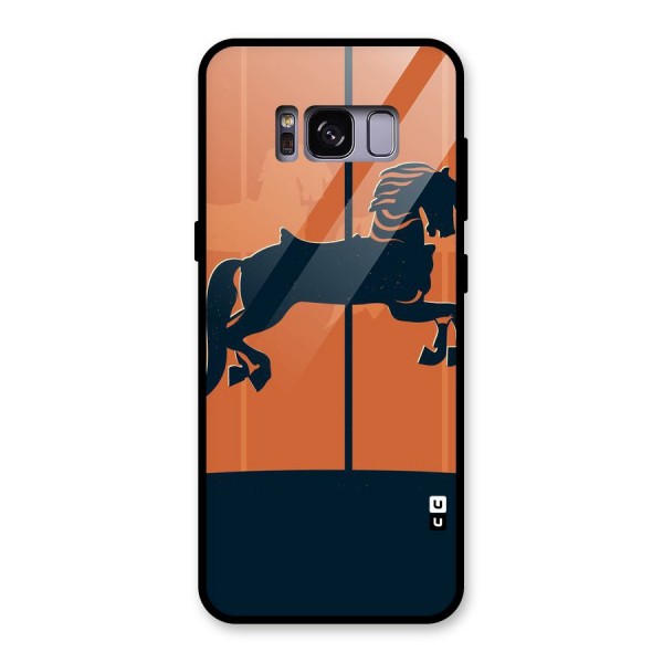 Horse Glass Back Case for Galaxy S8