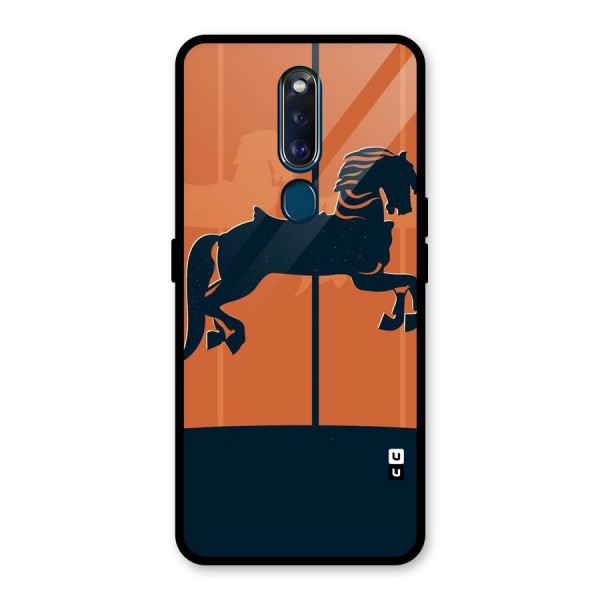 Horse Glass Back Case for Oppo F11 Pro